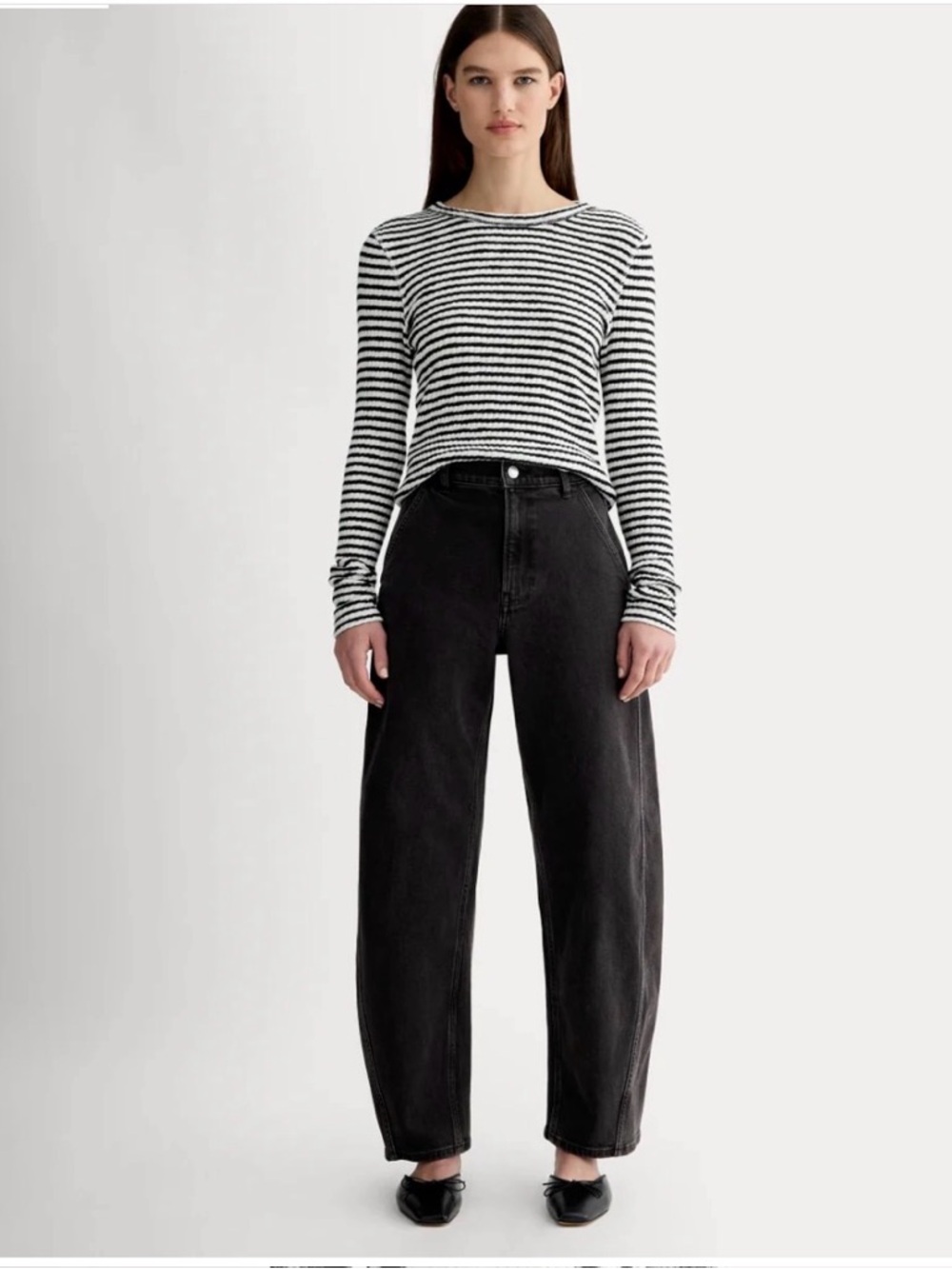 NWT Everlane the way-high Twist Curve Jean - Black - 28L